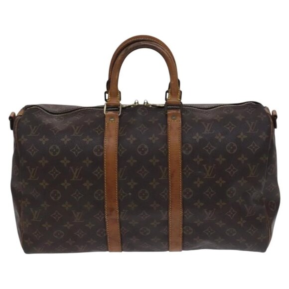 LOUIS VUITTON Monogram Keepall Bandouliere 45 Boston Bag M41418 LV Auth BD616 - Picture 12 of 15